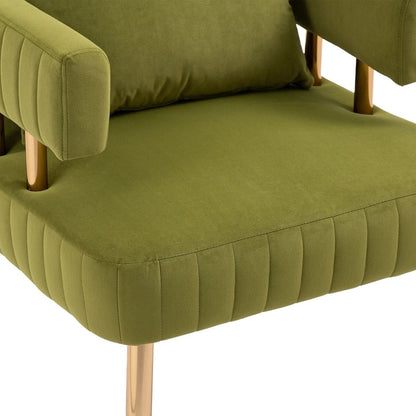 Accent Chair, leisure single chair with Golden feet