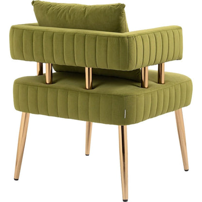 Accent Chair, leisure single chair with Golden feet