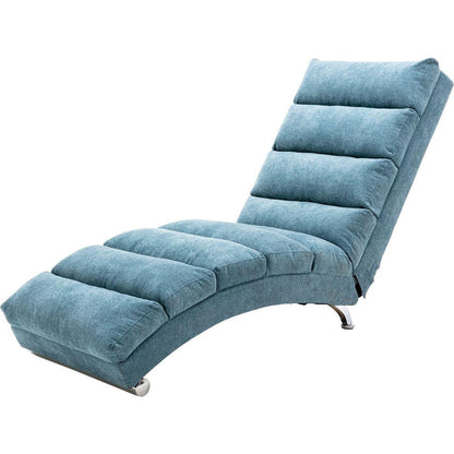 Linen Chaise Lounge Indoor Chair, Modern Long Lounger for Office or Living Room