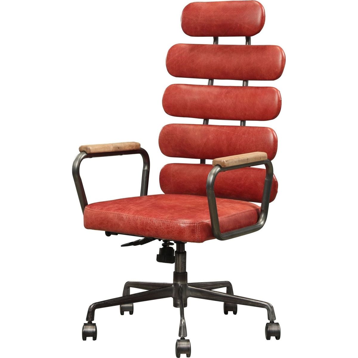 Calan Office Chair in Antique Red Top Grain Leather