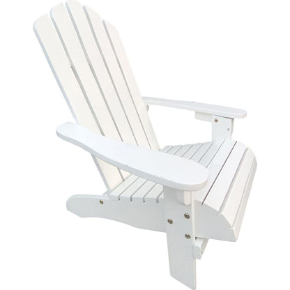 Outdoor or indoor Wood children Adirondack chair,white