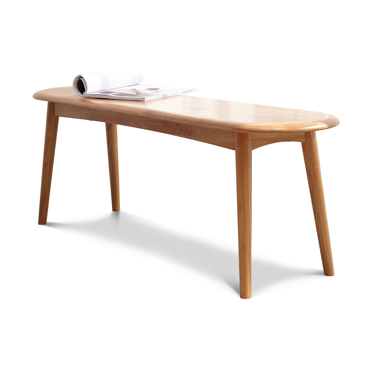 Natural Oak Wood for Dining Bench Table Bench for Living Room