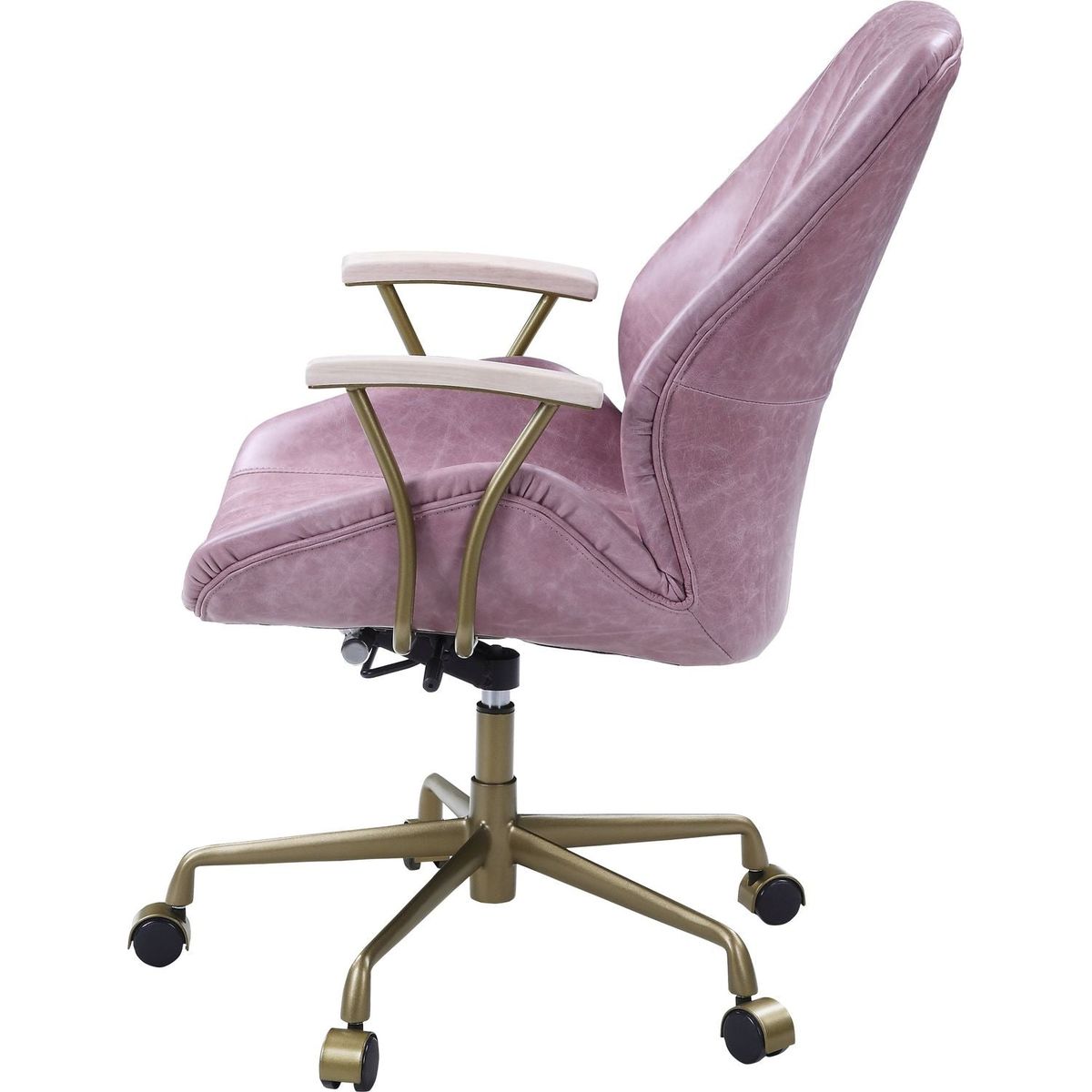 Hamilton Office Chair in Pink Top Grain Leather