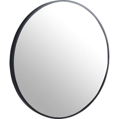 24" Large Round Black Circular Mirror