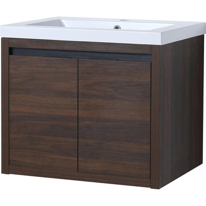 Bathroom Cabinet With Sink, Soft Close Doors, Float Mounting Design, 24 Inch For Small Bathroom, 24x18(KD-Packing),W1286