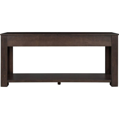 Console Table/Sofa Table with Storage Drawers and Bottom Shelf for Entryway Hallway (Espresso) - Streamdale Furniture