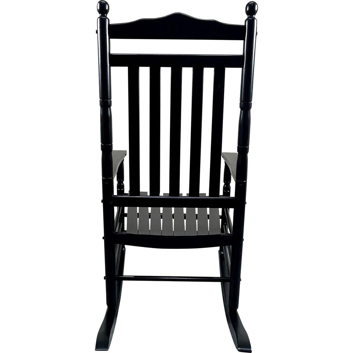 BALCONY PORCH ADULT ROCKING CHAIR-BLACK