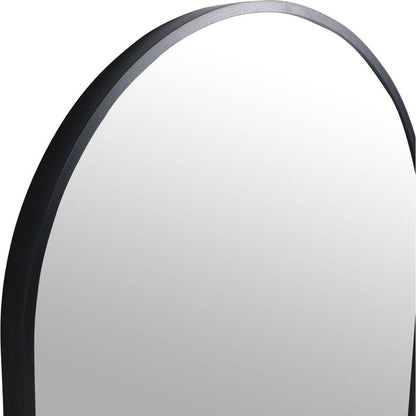 18 x 35 Inch Bathroom Mirror Black Aluminum Frame