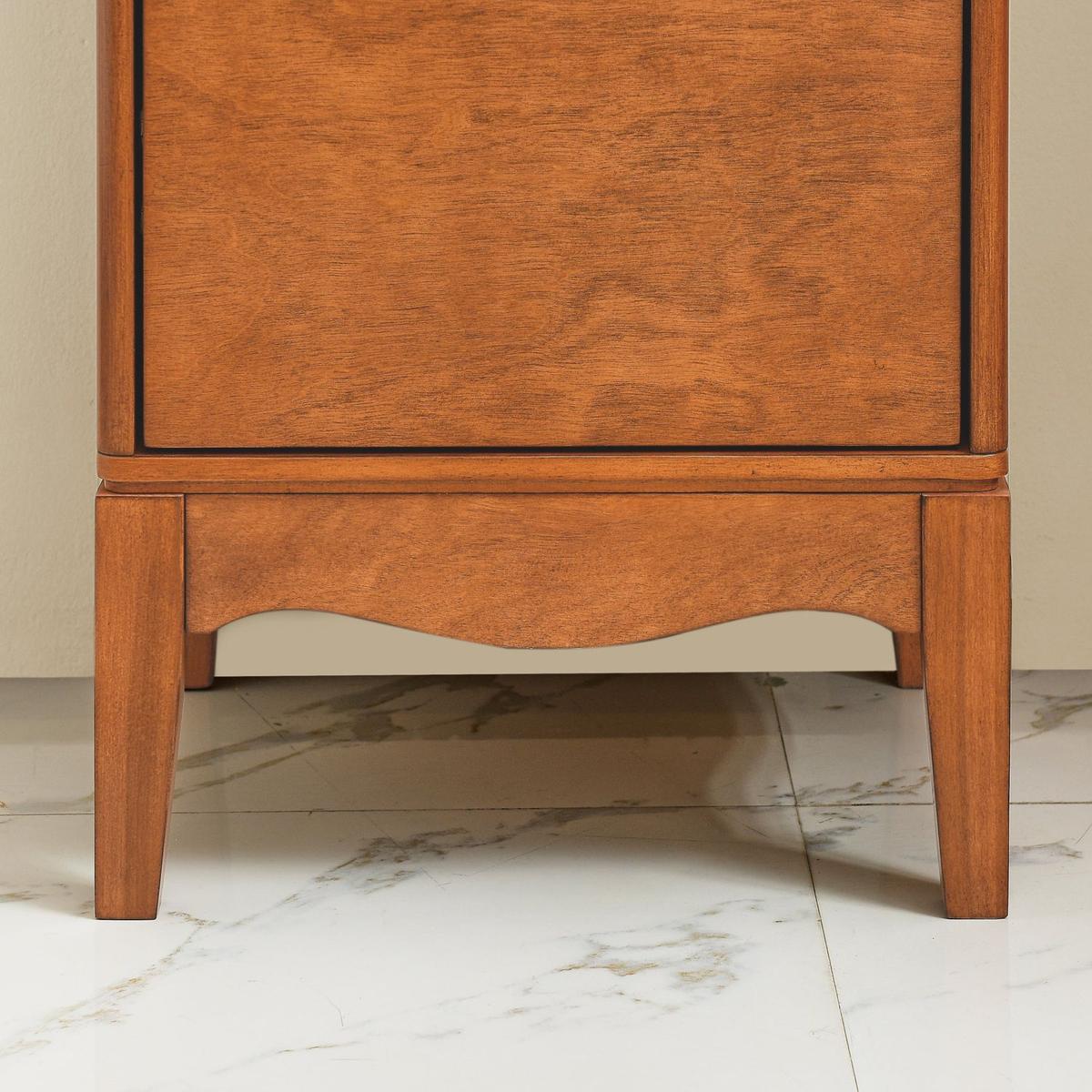 Modern Bathroom Floor Cabinet &Linen cabinet with Adjustable Shelves, Antique Brass (14.5"x12.6"x35.7")