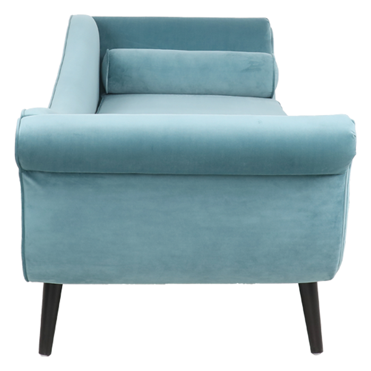 House 69" Modern Chaise Lounge for Bedroom, Office, Living Room with Turquoise Velvet Fabric - Streamdale Furniture