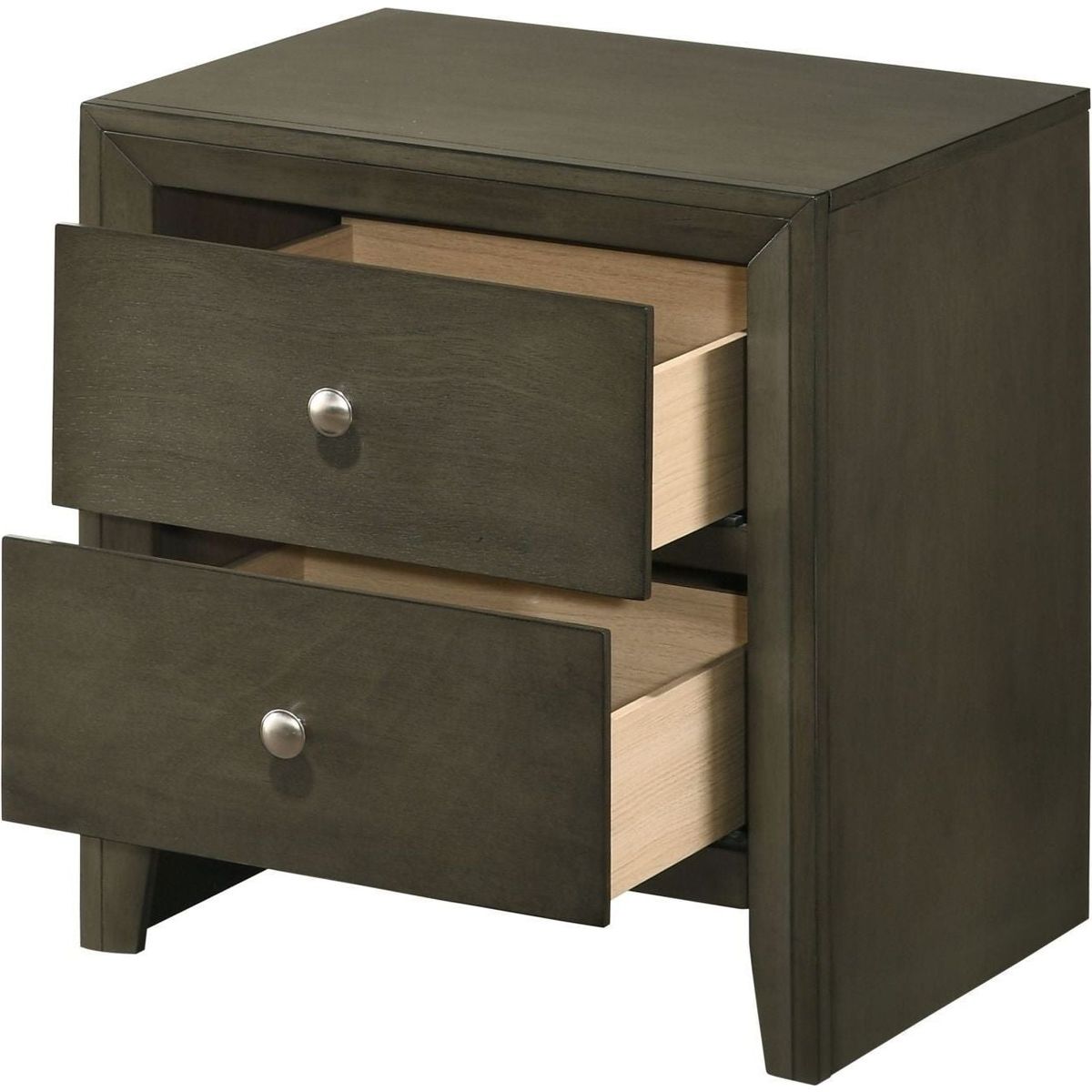 Ilana Nightstand, Gray Finish