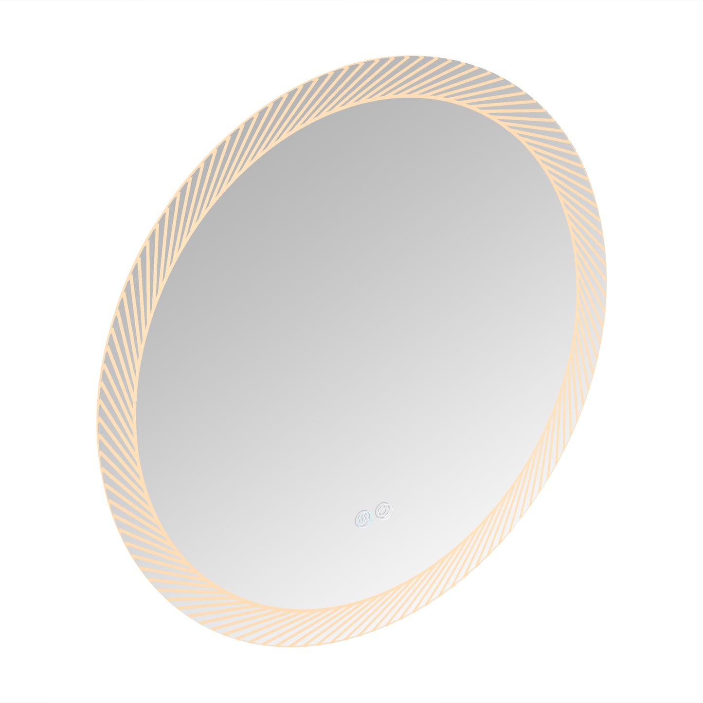 24 Inch Switch-Held Memory LED Mirror, Wall-Mounted Vanity Mirrors, Bathroom Anti-Fog Mirror, Dimmable Bathroom Mirror