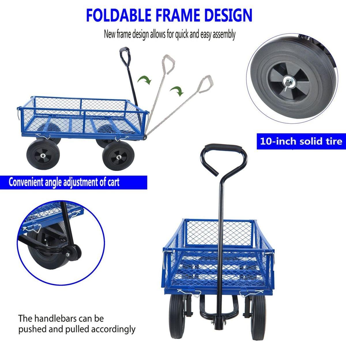 Tools cart Wagon Cart Garden cart trucks make it easier to transport firewood