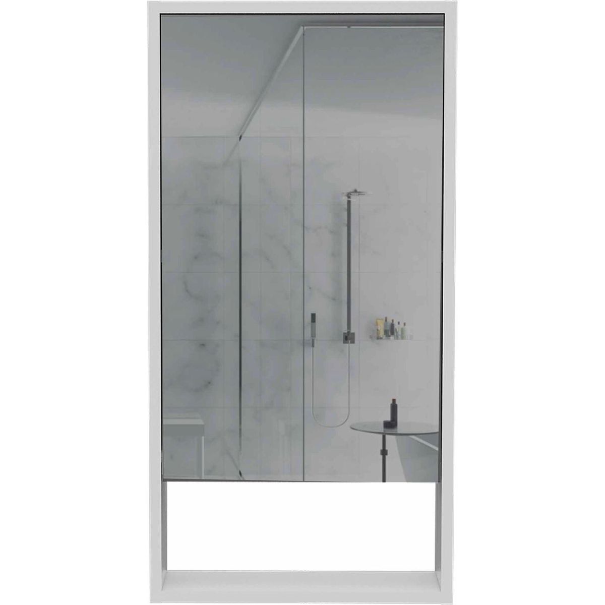 Burlington Rectangle Medicine Cabinet with Mirror White