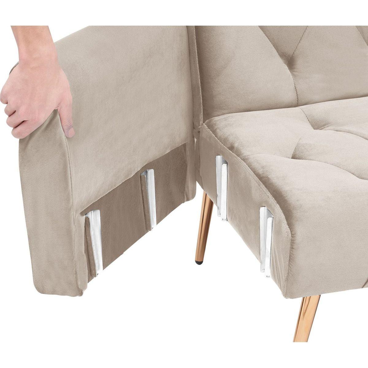 71" Convertible Double Folding Living Room Sofa Bed