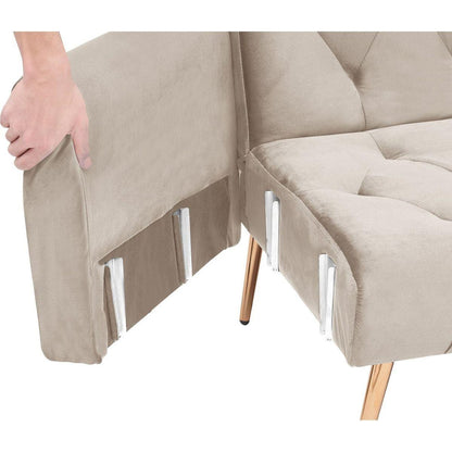 71" Convertible Double Folding Living Room Sofa Bed