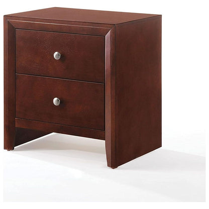 Ilana Nightstand in Brown Cherry