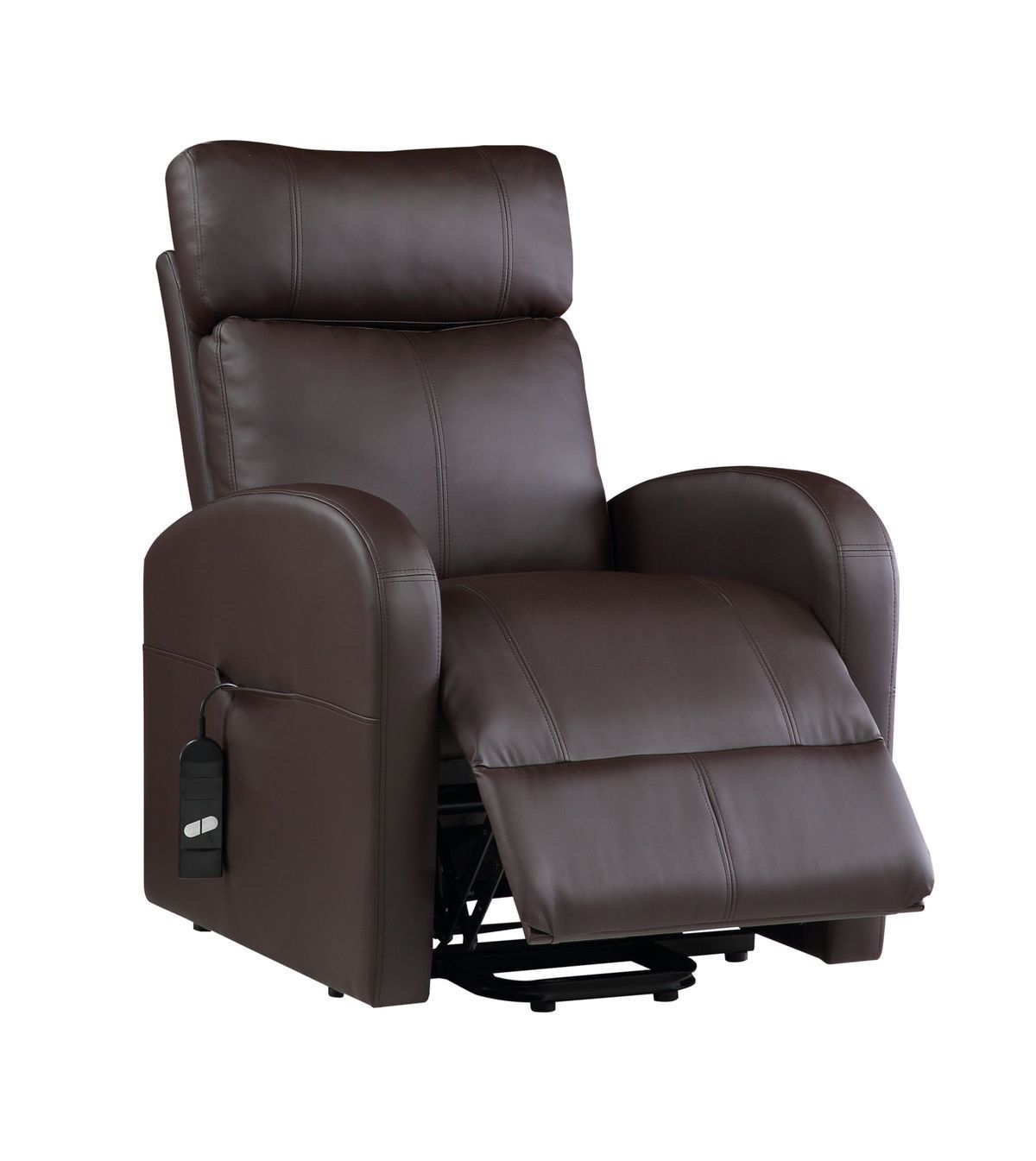 Ricardo Recliner w/Power Lift, Brown PU