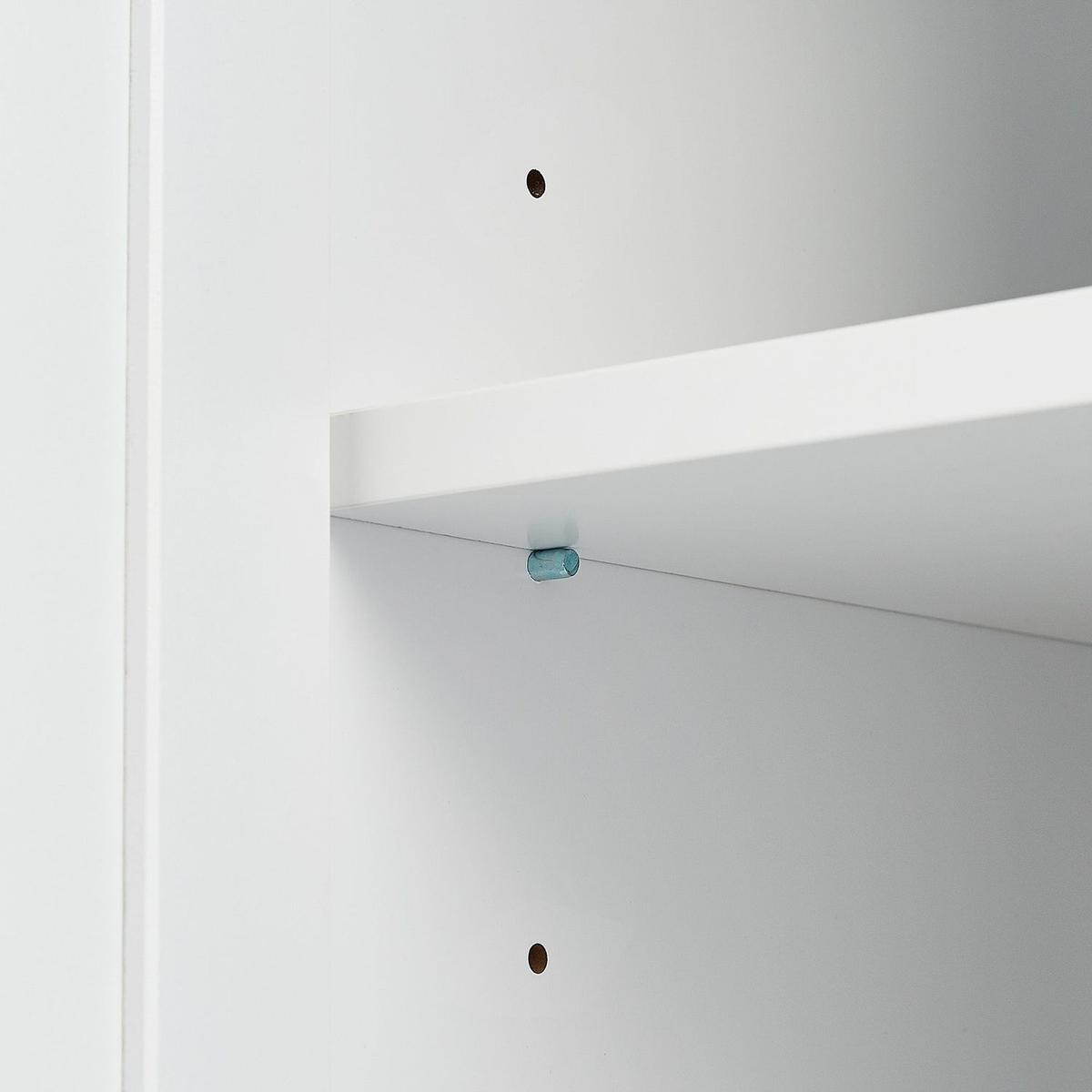 Tall Storage Cabinet with Two Drawers for Bathroom/Office, White