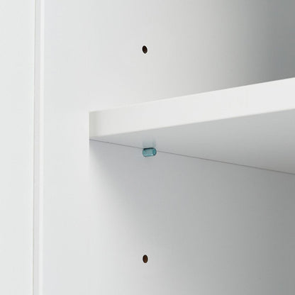 Tall Storage Cabinet with Two Drawers for Bathroom/Office, White
