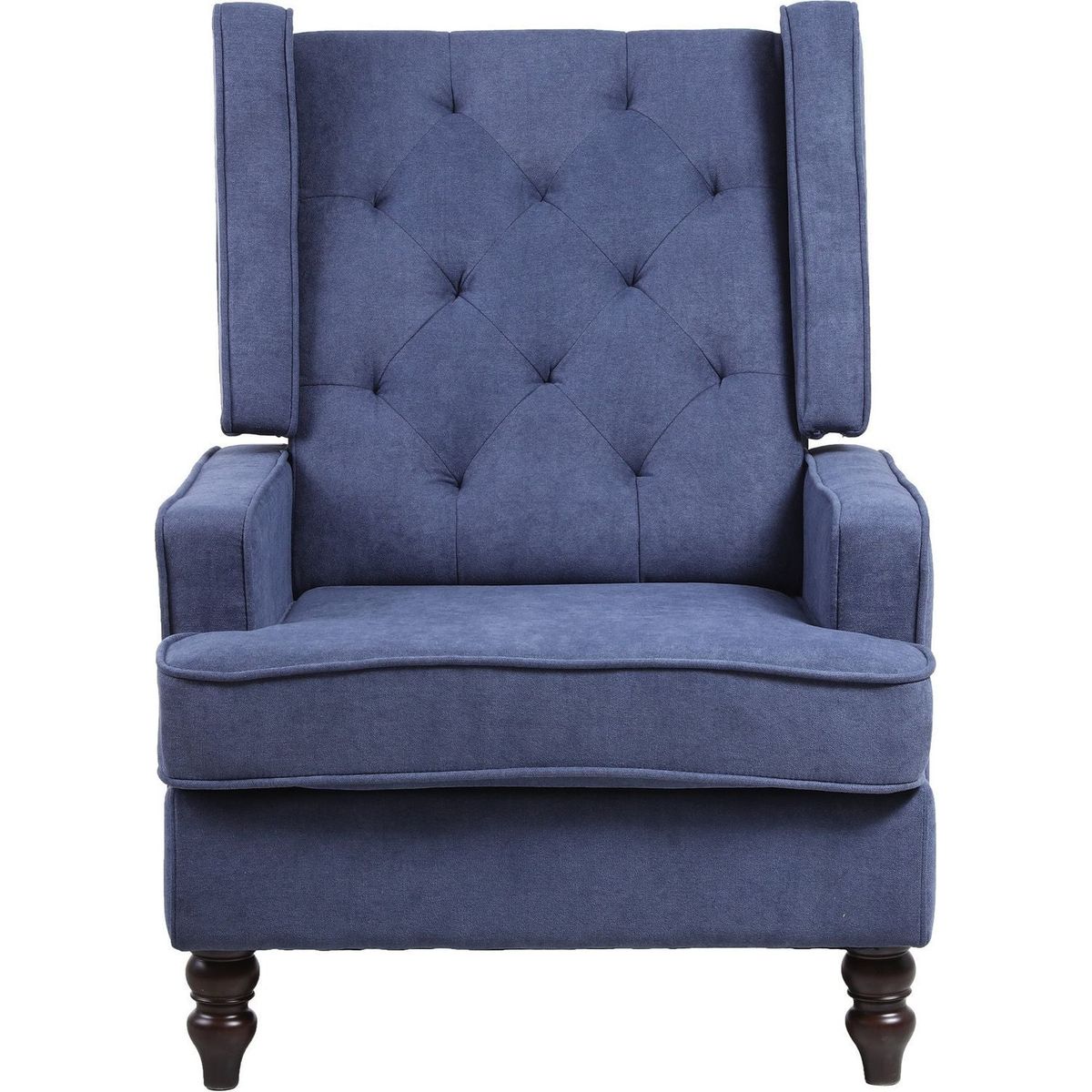 living room Comfortable rocking chair accent chair Navy fabric