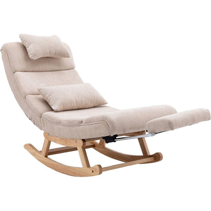 living room Comfortable rocking chair living room chair Beige