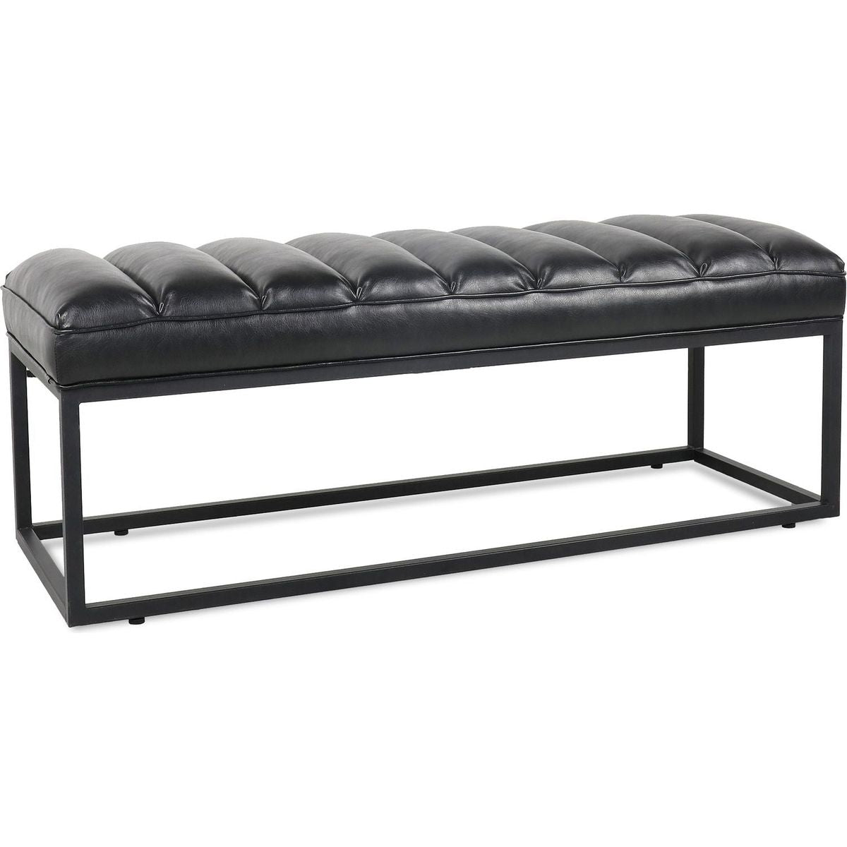 Metal Base Upholstered Bench for Bedroom for Entryway