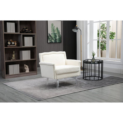 Accent Chair, Living Room Chair / leisure single sofa with acrylic feet