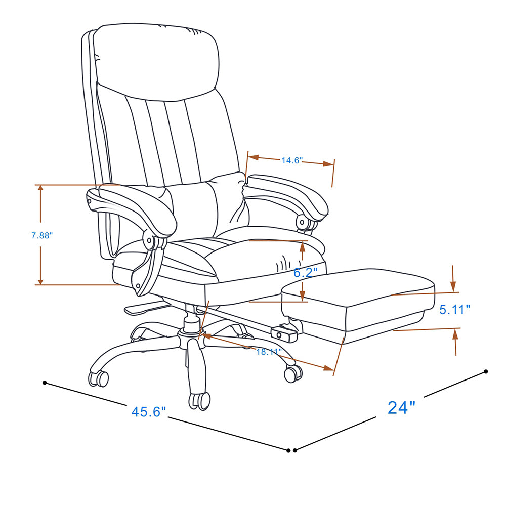 Exectuive Chair High Back Adjustable Managerial Home Desk Chair