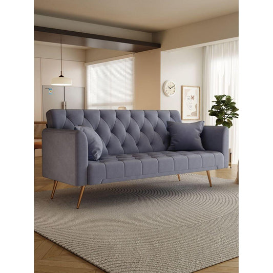 71" Convertible Double Folding Living Room Sofa Bed