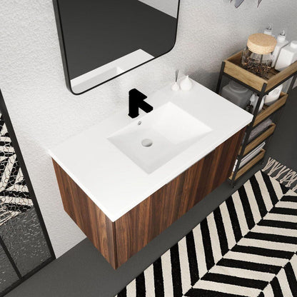 Modern Design 36 Inch Float Mounting Bathroom Vanity With Sink Soft Close Door, 2 Doo6CAWD-Packing)