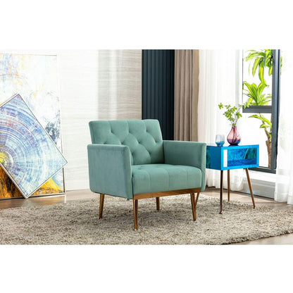 Accent Chair, leisure single sofa with Rose Golden feet