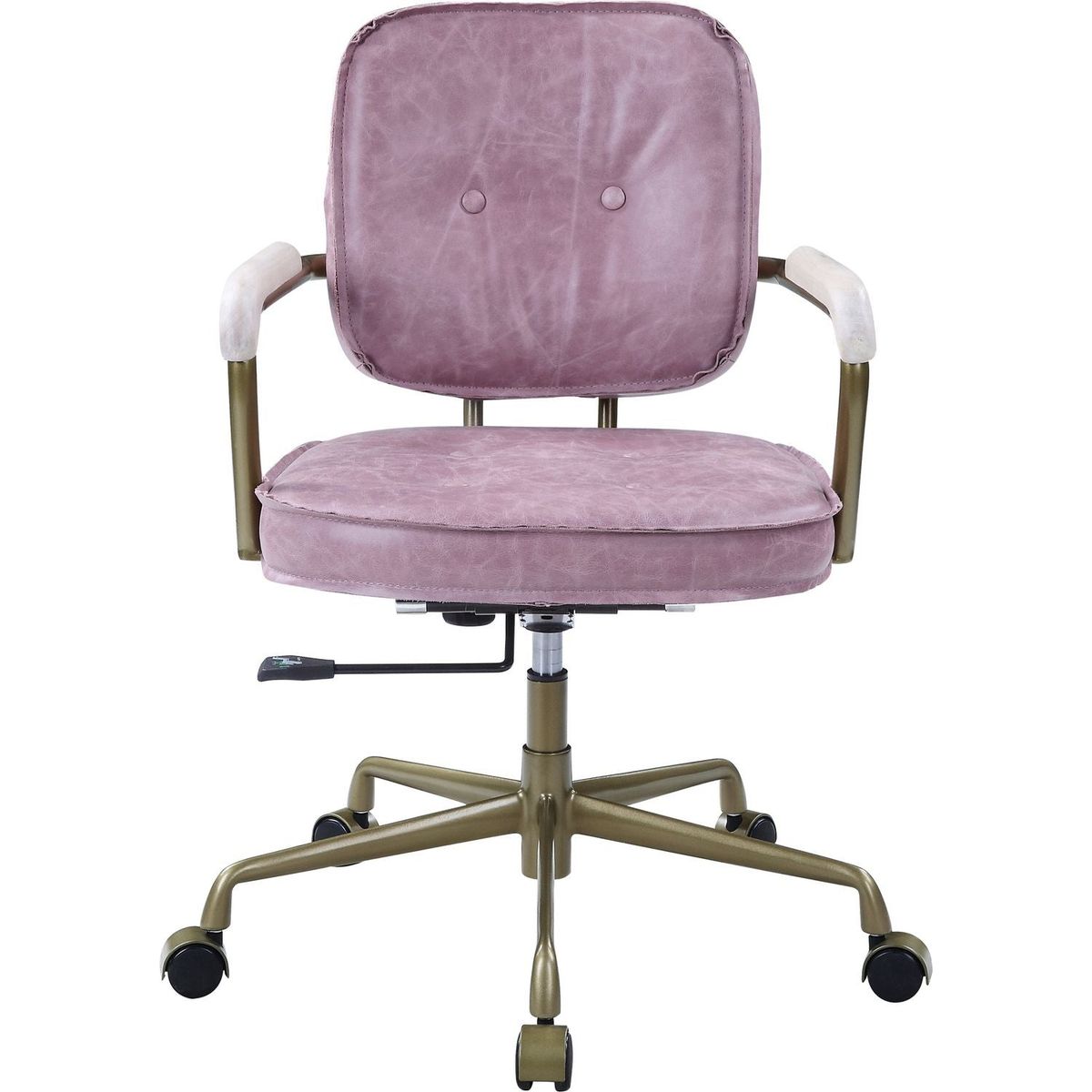 Siecross Office Chair in Pink Top Grain Leather