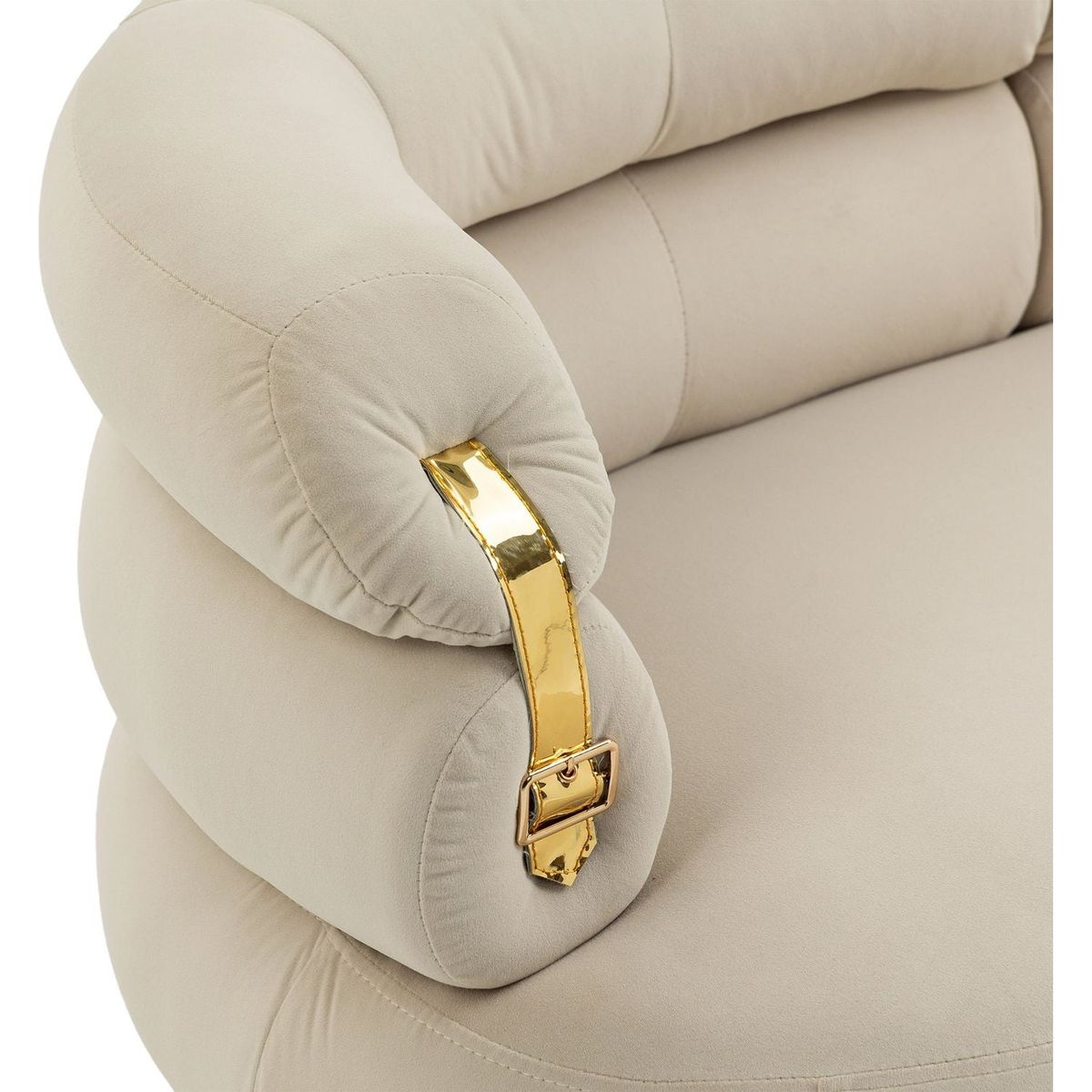 Accent Chair, leisure chair with Golden feet