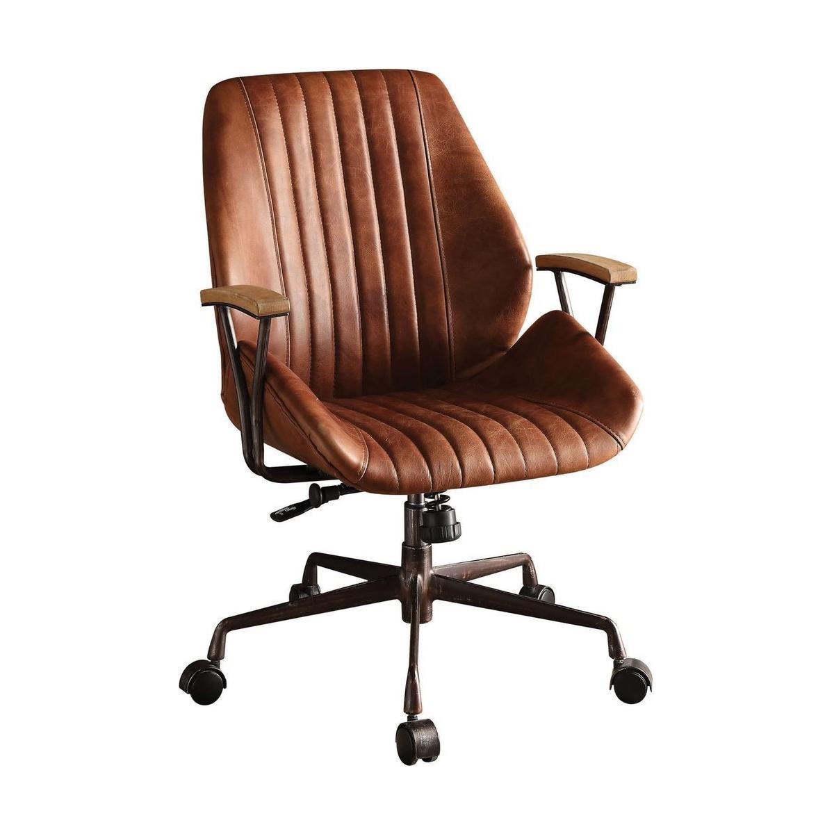 Hamilton Office Chair in Cocoa Top Grain Leather