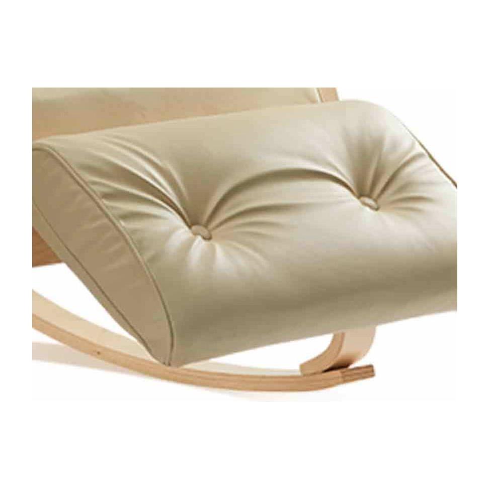 MASSAGE Comfortable Relax Rocking Chair Cream White