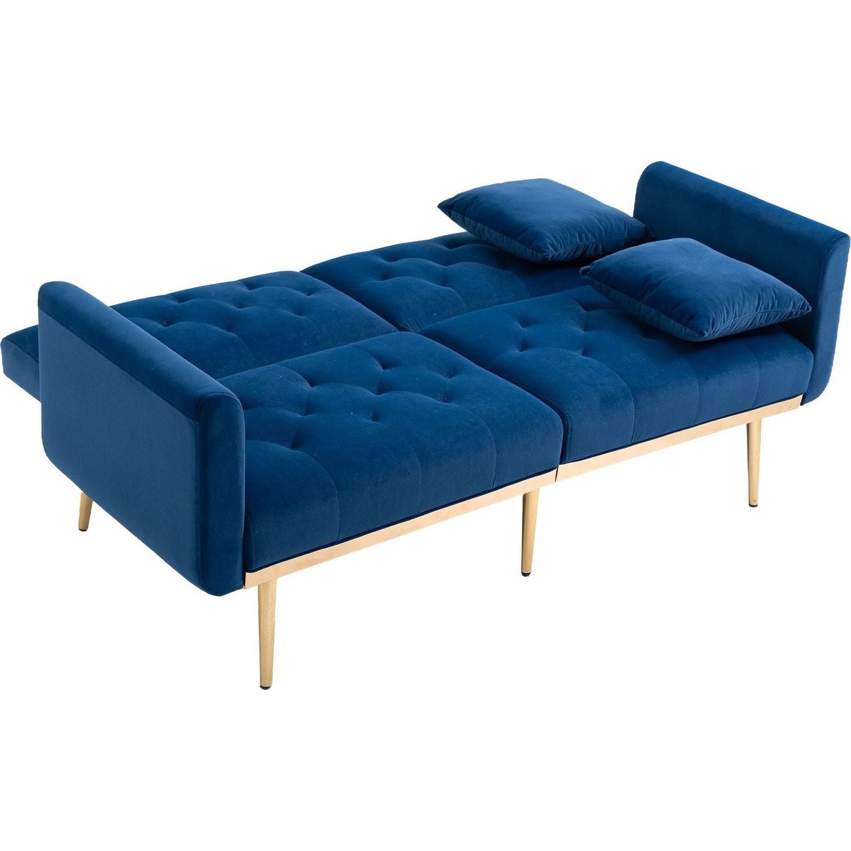 Velvet Sofa, Accent sofa .loveseat sofa with metal feet