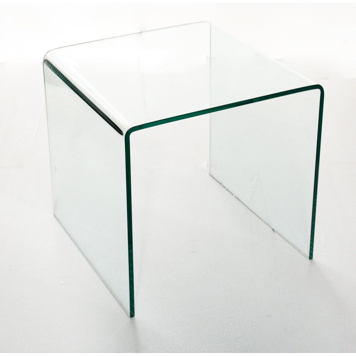 Small Clear Glass Side & End Table, Tempered Glass End Table Small Coffee Table