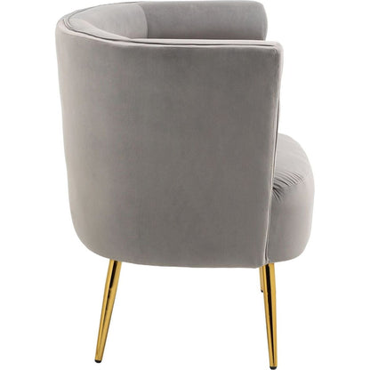 Accent Chair, leisure single chair with Golden feet