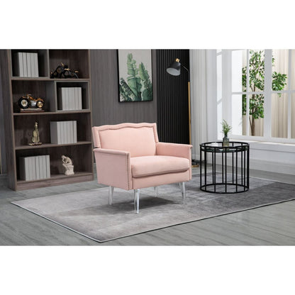 Accent Chair, Living Room Chair / leisure single sofa with acrylic feet