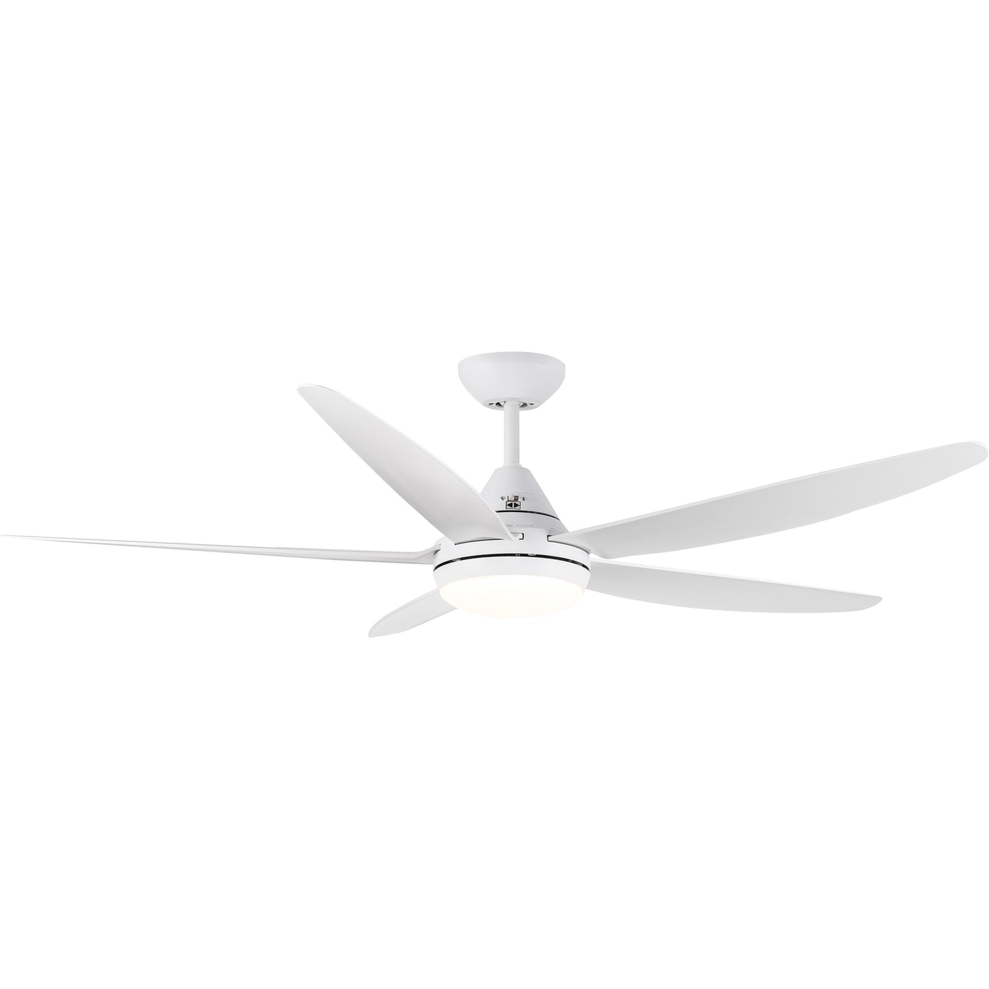 56 In Intergrated LED Ceiling Fan Lighting with White ABS Blade