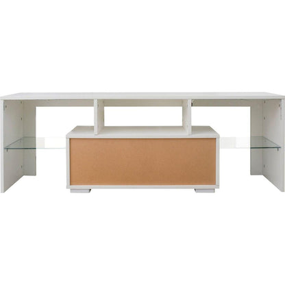 Entertainment TV Stand, Large TV Stand TV Base Stand with LED Light TV Cabinet.