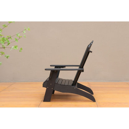 Polystyrene Adirondack Chair - Black