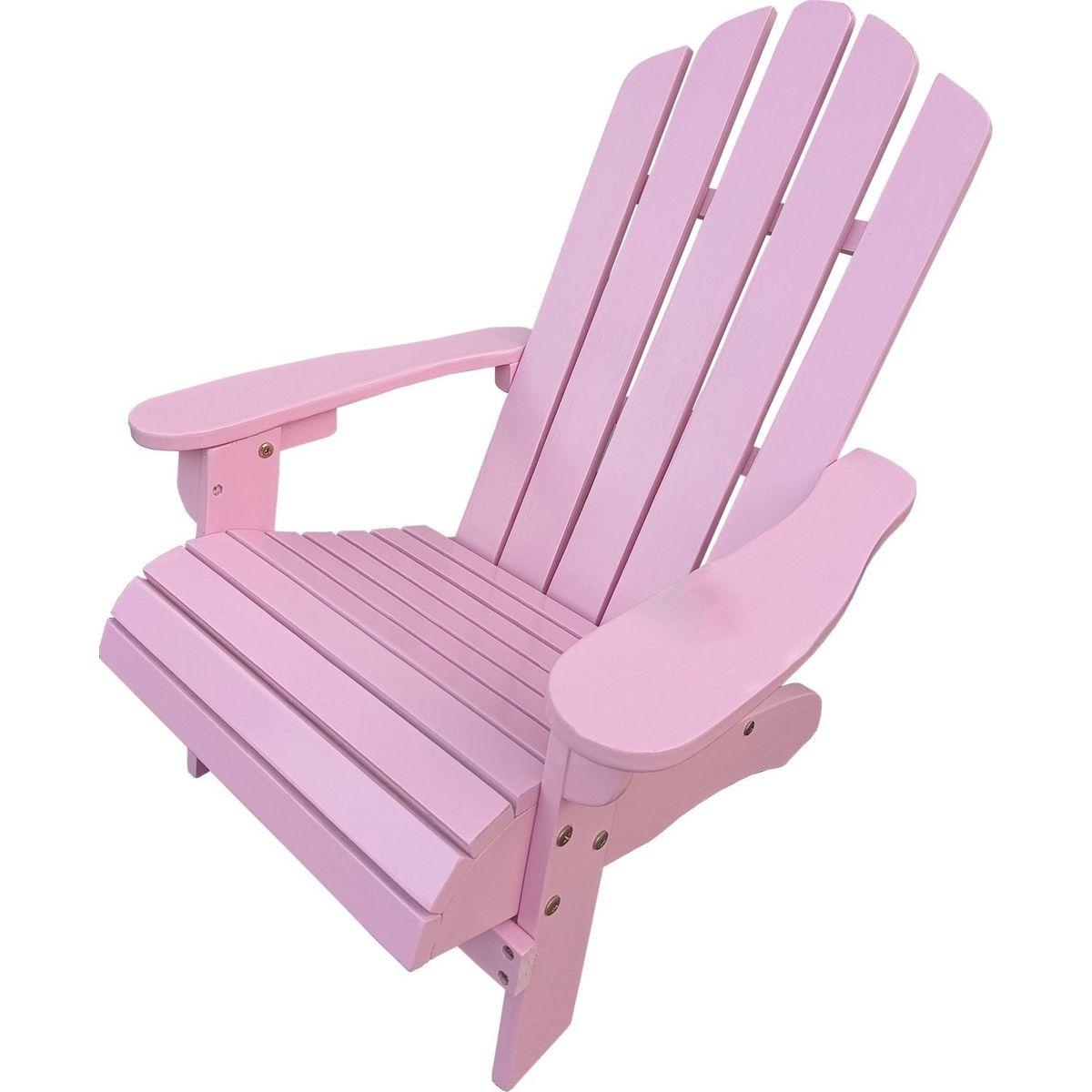 Outdoor or indoor Wood children Adirondack chair,pink