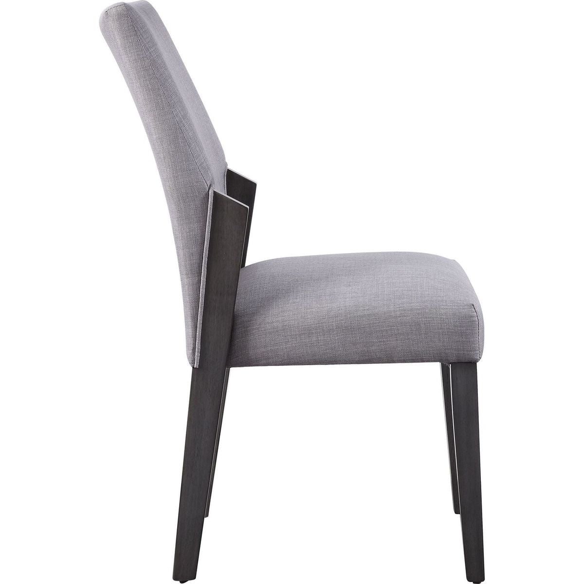 Bernice Side Chair (Set-2), Fabric & Gray Oak (2Pc/1Ctn)