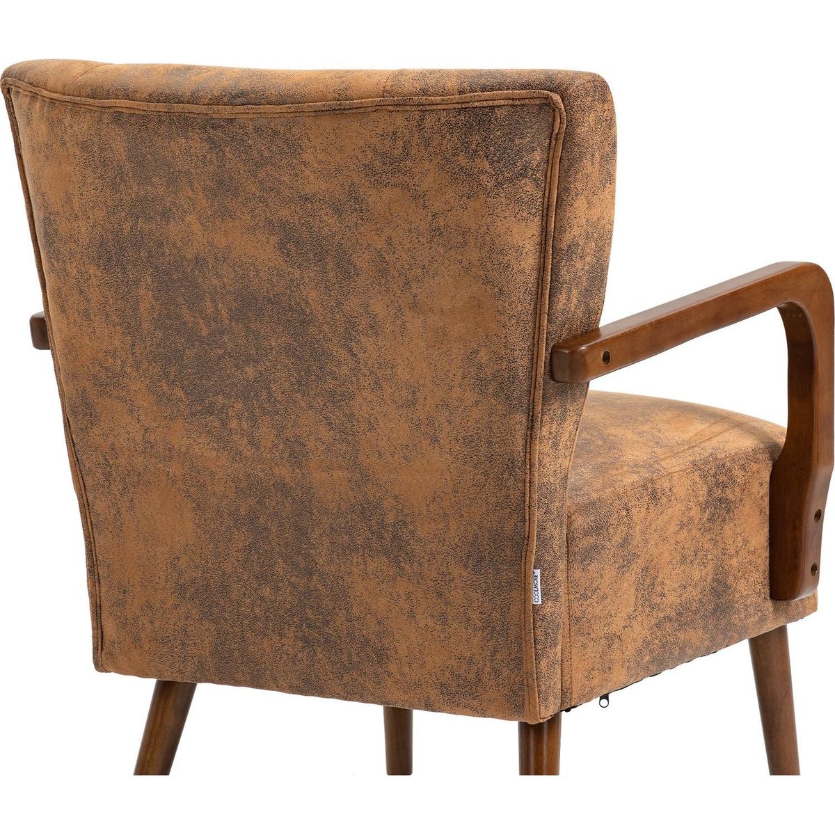 Wood Frame Armchair, Modern Accent Chair Lounge Chair for Living Room