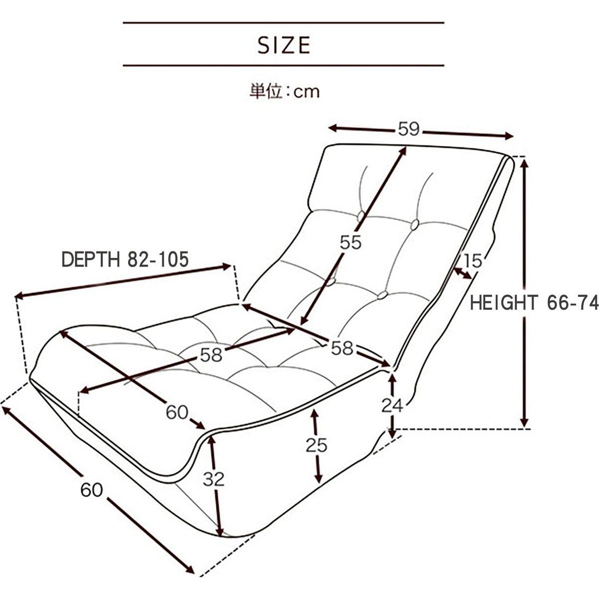 Single sofa reclining chair Japanese chair lazy sofa tatami balcony reclining chair leisure sofa adjustable chair