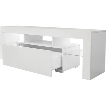 Entertainment TV Stand, Large TV Stand TV Base Stand with LED Light TV Cabinet.