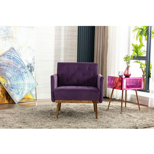 Accent Chair, leisure single sofa with Rose Golden feet