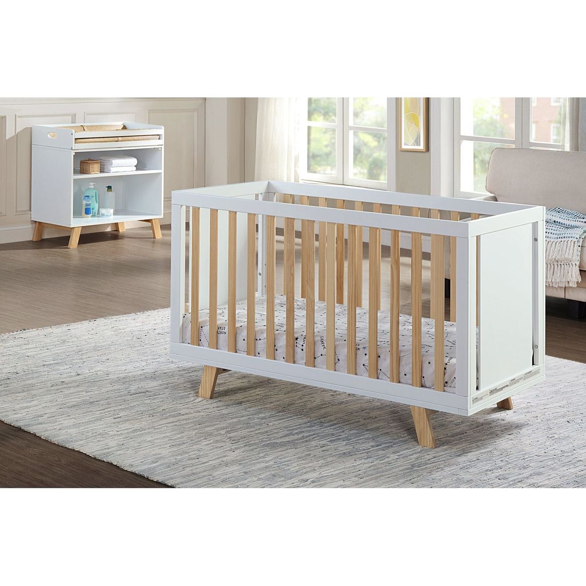 Livia Multi Purpose Changing Table White/Natural